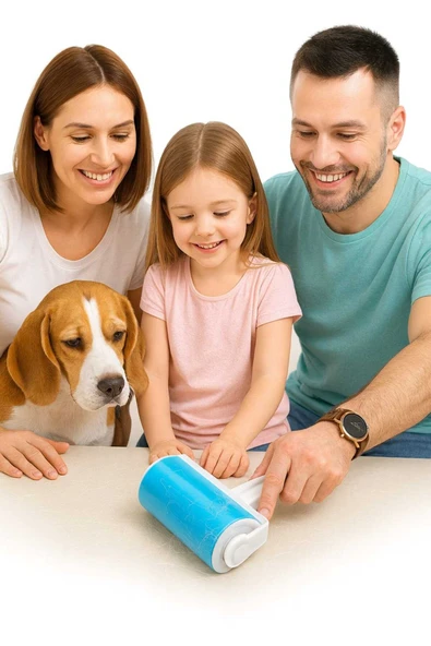 Tüy Toz Toplama Rulosu Yıkanabilir Elbise Halı Koltuk Kedi Köpek Hayvan Tüyü Temizleme Aparatı - Resim 6