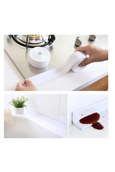 Su Sızdırmaz Geçirmez Tamir Bant Lavabo Küvet Kenar Mutfak Banyo - Resim 3