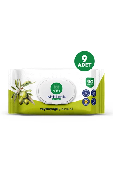 SUBO ISLAK HAVLU 90 'LI ZEYTİNYAĞLI 9X90 ürün görseli 1