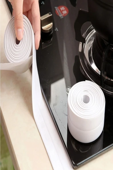 Su Sızdırmaz Bant Mutfak Lavabo Klozet Duşakabin Derz Duvar Bandı Pencere Izolasyon Bandı - Resim 3