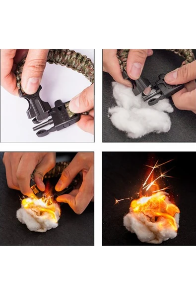 Survival Kamp Bileklik Düdük Çok Amaçlı - Resim 6