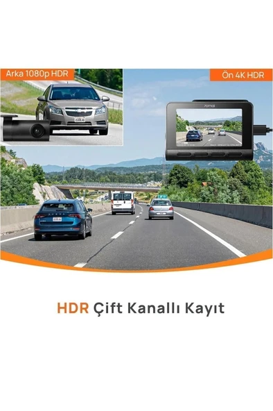 70mai A810 Araç içi Kamera 4K, HDR, Gece Görüşü, Hareket Algılama - 5
