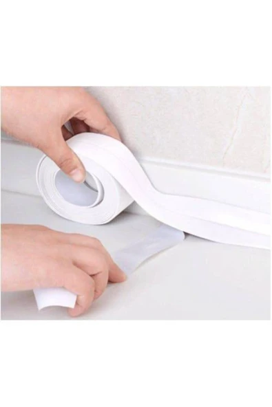Su Sızdırmaz Lavabo Küvet Kenar Bandı (3.2m) Beyaz Renk ürün görseli 1
