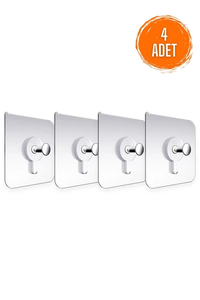 Ultra Güçlü Vantuzlu Askı Çerçeve Askısı Vidalı Kanca Yapışkanlı Dayanıklı Şeffaf Raf Tutucu ürün görseli 1