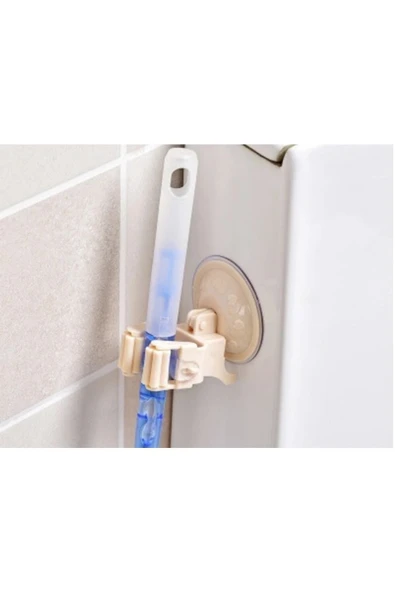 Vantuzlu Fırça Ve Mop Tutucu Askı 2 Adet - Resim 2