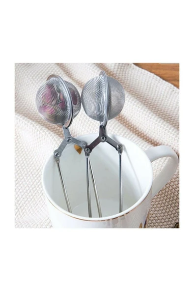 STD 2'li Bitki Çayı Demleme Süzgeci Klasik - Resim 2