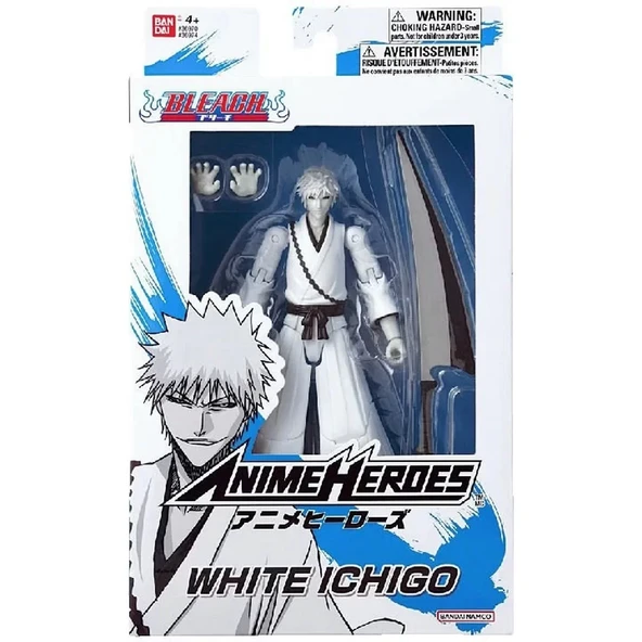 Bandai Beyaz Ichigo Kurosaki Poz Verilebilir Figür 16 cm - Resim 4