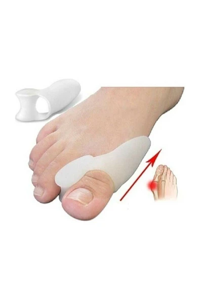 Silikon Makaralı Ayak Baş Parmak Kemik Koruyucu 2li Set Baş Parmak Kemik Çıkıntısı Önleyici - Resim 4