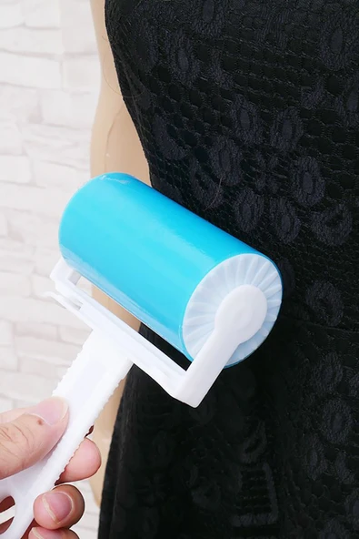 Yıkanabilir Yapışkanlı Tüy Toz Toplama Rulosu Yıkanabilir Tükenmeyen Profesyonel Rulo - Resim 2