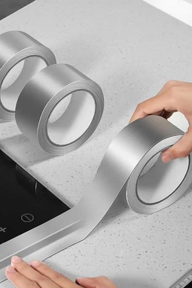 Su Sızdırmaz Bant 5 Metre Gri Renk Folyo Ocak Yanı Bant ürün görseli