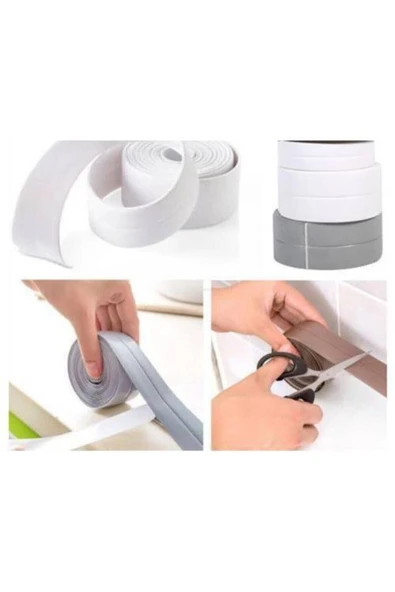 Su Sızdırmaz Lavabo Küvet Kenar Bandı (3.2m) Beyaz Renk - Resim 2