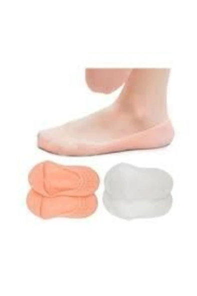 Yumuşak Silikon Patik, Rahat ve Şık Topuk Çorabı, Ten Rengi ürün görseli 1