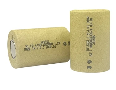 1.2V Ni-Cd  4/5 SC 1000 Mah Kağıt Şarjlı Pil 3C Başsız/Flat Head ürün görseli 1