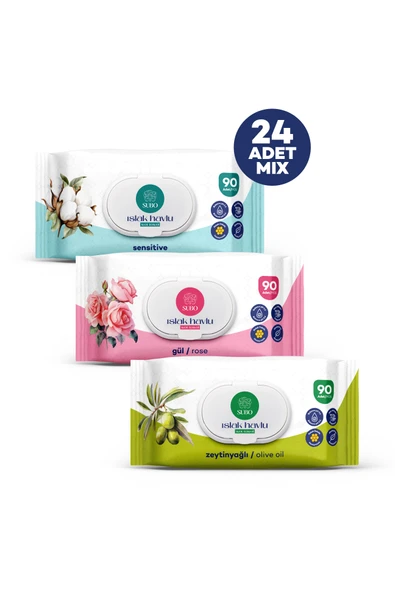 SUBO ISLAK HAVLU 90 'LI MİX 24X90 ürün görseli