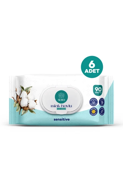 SUBO ISLAK HAVLU 90 'LI SENSİTİVE 6X90 ürün görseli 1