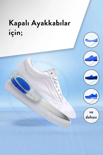 Topuk Dikeni Tabanlık Ortapedik Silikon Topukluk Gizli Jel Yastık - Resim 2