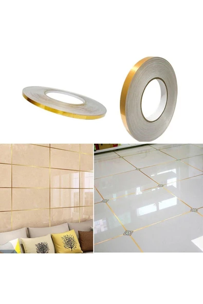 SVRM 0.5 Cm 50 Metre Gold Fayans Arası Şerit Bant 2 ADET ürün görseli 1