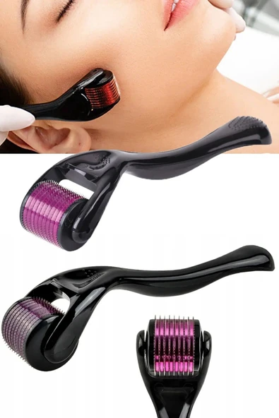 Titanyum Uçlu 540 İğneli Derma Roller 0.5 MM İğne Saç Sakal Çıkarma Tarağı - Resim 3