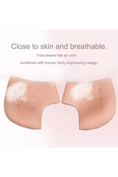 Silikon Topuk Çorabı Topuk Yumuşatıcı Topuk Gömleği Topuk Çorabı Topuk Dikeni Koruyucu - Resim 5