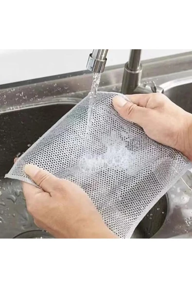 ŞirinShop Çok Fonksiyonlu Çizilmez Çelik Tel Bulaşık Bezi, Dayanıklı Bulaşık Havlusu (3 Ad - 3
