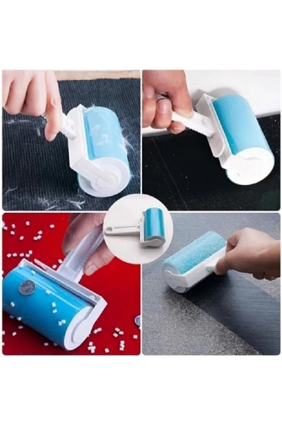 Silikon Rulo Tüy Toplayıcı Toz Hav Alıcı Yıkanabilir Kedi Tüyü Toplayıcı Köpek Tüyü Toplayıcı - Resim 2