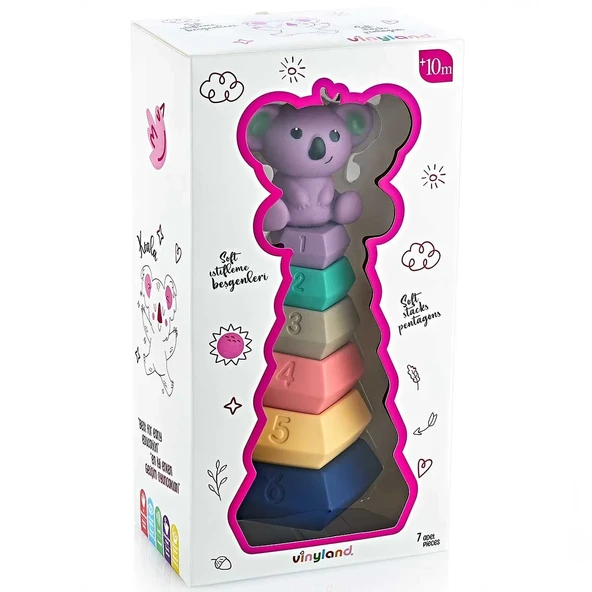 Vinyland Soft Beşgen Halkalar Koala 7'li Set 661884 ürün görseli 1