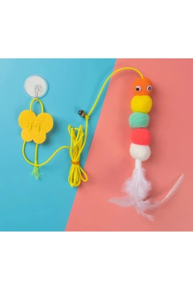 Yeni Estevia Krg Pratik Elastik Kendinden Yapışkanlı Kedi Oyun Oltası Company - 3