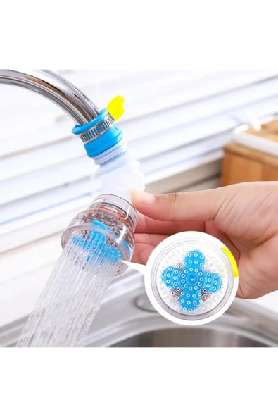 Su Tasarruflu Musluk Başlığı Aparatı Mutfak Batarya Ucu Aparat Boncuklu Perlatör - Resim 5