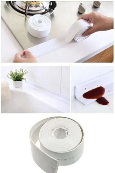 Su Sızdırmaz Geçirmez Bant Lavabo Küvet Kenar Bandı Küvet Duş - Resim 2