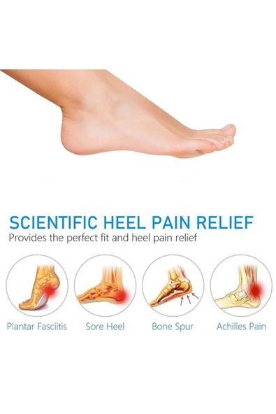 Yumuşak Silikon Topuk Koruyucu Pedi, Rahatlık ve Destek Sağlar - Resim 3
