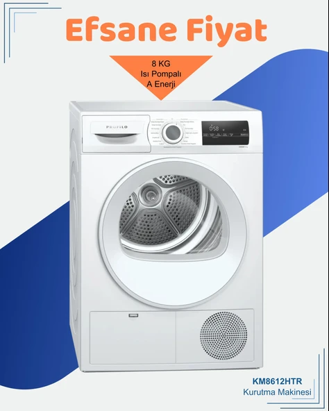 Profilo KM8612HTR 8 kg Çamaşır Kurutma Makinesi ürün görseli