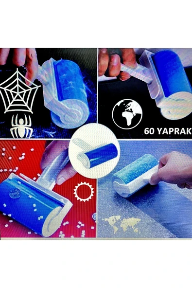 Tüy Toz Toplama Rulosu Yıkanabilir Elbise Halı Koltuk Kedi Köpek Hayvan Tüyü Temizleme Aparatı - Resim 4