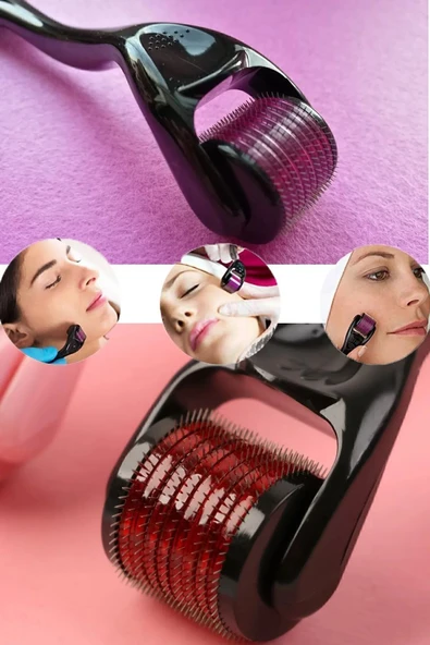 Titanyum Uçlu 540 İğneli Derma Roller 0.5 MM İğne Saç Sakal Çıkarma Tarağı - Resim 4