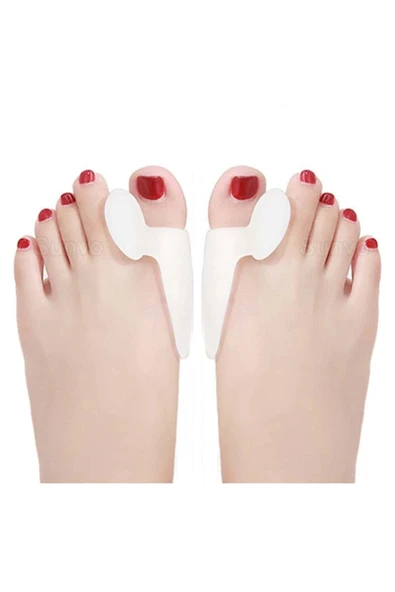Silikon Makaralı Ayak Baş Parmak Kemik Bunyon Koruyucu Bunion Halluks Valgus Set Başparmak - Resim 3