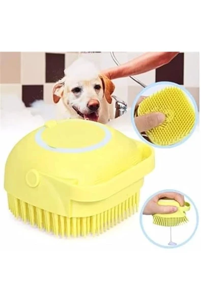 Şampuan Hazneli Kedi Köpek Yıkama Kesesi, Masaj Yapan Hayvan Yıkama Fırçası - Resim 6