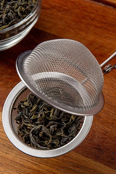 Yeni Nesil Çay Demleme Süzgeci Bitki Çayı Demleme Süzgeç Açılır Mekanızma Demleme Aparatı - Resim 4