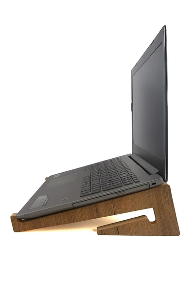 Ahşap Laptop Tutucu Notebook Standı Macbook Yükseltici 13" 14" 15" 16" 17" - 4
