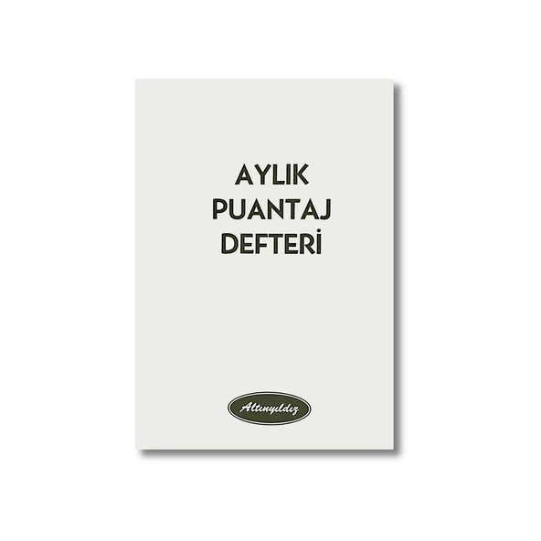Altınyıldız A7 Küçük Boy Puantaj Defteri (PD-224) 1 Adet ürün görseli