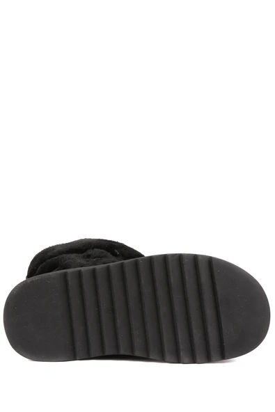 Stato Hakiki Süet Deri Kadın Bot Siyah - Resim 6