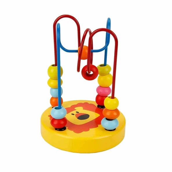 Woody Tahta Boncuk Oyunu Orman Hayvanları S00000575 - Resim 3