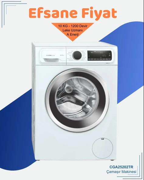 Profilo CGA25202TR 1200 Devir 10 kg Çamaşır Makinesi ürün görseli