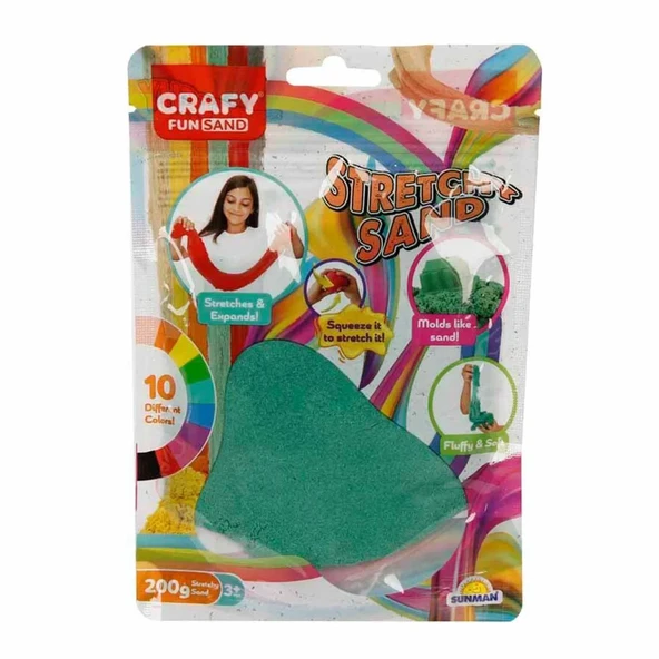 Streç Oyun Kumu Yeşil 200 gr ürün görseli 1