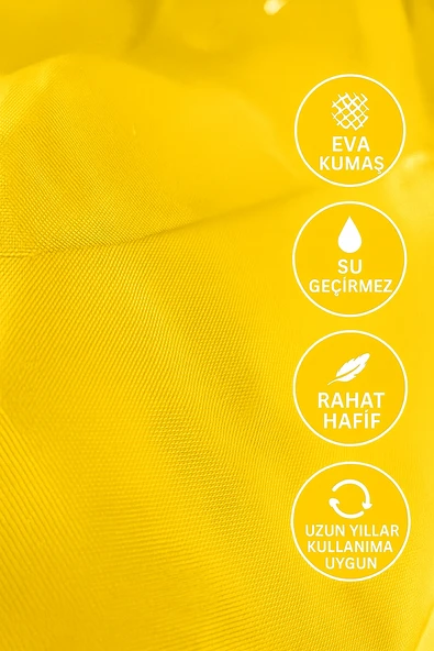 First Master PVC Polyester Balıkçı Kapşonlu Pardösü Yağmurluk XXL 0,32 mm Art No 507050 - Resim 2