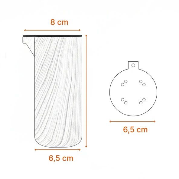 Plastik Terra Kubik Kayın Beji 15 cm Mobilya Kanepe Koltuk Yatak Baza Yükseltme Ayağı Ayakları - Resim 3