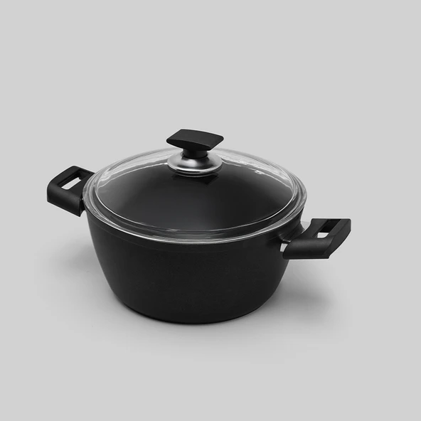 Hisar Optima Ares 24 cm Titanyum Derin Tencere ürün görseli