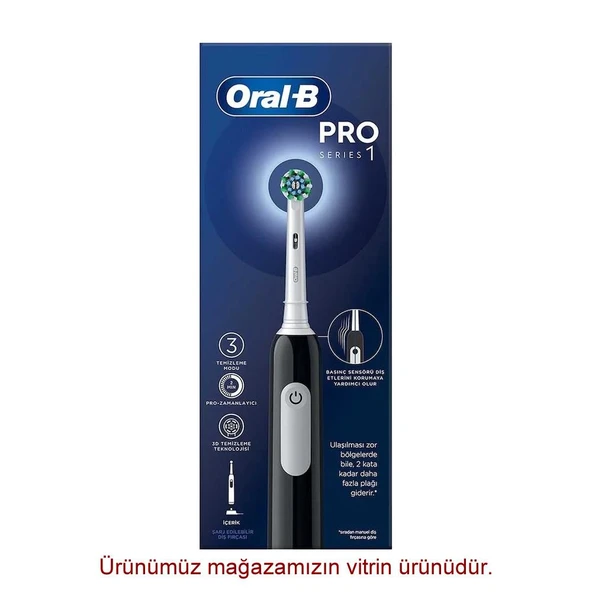 Oral-B Pro Series 1 Siyah Şarjlı Diş Fırçası ürün görseli