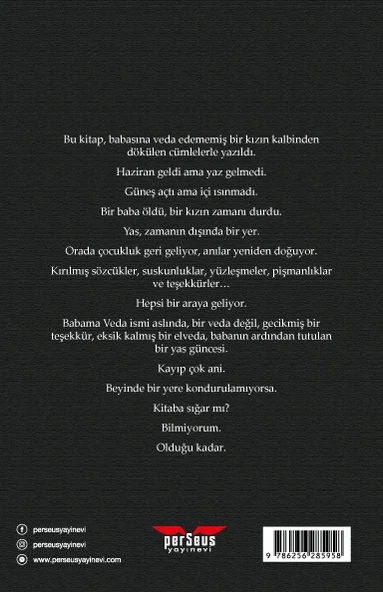 Babama Veda- Deniz Serin- Perseus Yayınevi - Resim 2