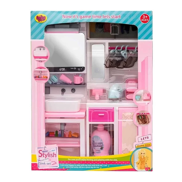 Kutuda 2'li Lavabo Ütü Masası Seti ürün görseli