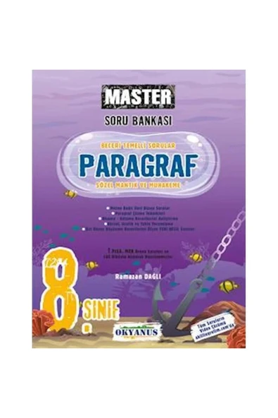 Okyanus Yayınları 8.sınıf Master Paragraf Soru Bankası ürün görseli 1