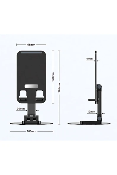 Katlanabilir Telefon Tablet Tutucu Stand - Resim 4